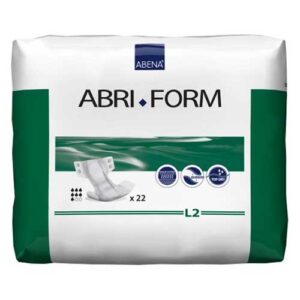 Abena Abri-Form L2 Large Comfort Green Stripes Pads Unisex 100-150cm 2800ml