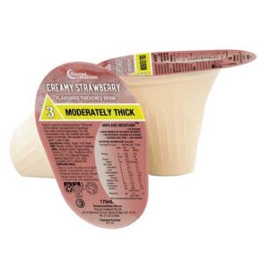 Flavour Creations Creamy Strawberry 400 Level 3 Moderately Thick 175ml Dysphagia RTD