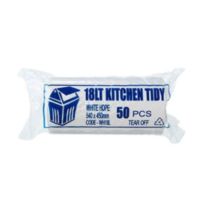 Kitchen Tidy Bin Liner White 18 Litre