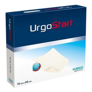 UrgoStart Foam Pad Lipido-Colloid Sucrose-Octasulfate Absorbent Dressing 15x20cm