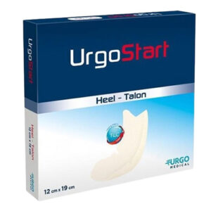 UrgoStart Heel Foam Pad Lipido-Colloid Sucrose-Octasulfate Absorbent Dressing 12x19cm