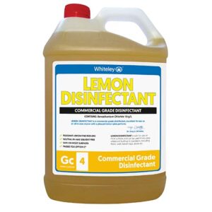 Whiteley Lemon Disinfectant Commercial Grade 5 Litres