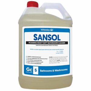 Whiteley Sansol Foaming Heavy Duty Disinfectant Bathroom Cleaner 5 Litres
