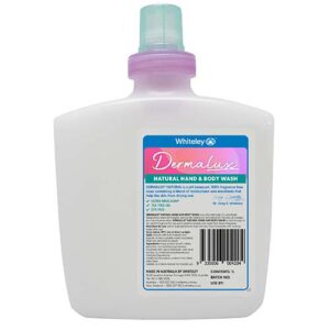 Whiteley Dermalux Natural Hand And Body Wash For Sensitive And Dry Skin 1 Litre