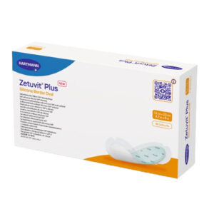Zetuvit Plus Silicone Border Oval Dressing 12x23cm