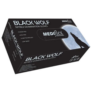 Black Wolf Powder Free Small Nitrile Examination Gloves