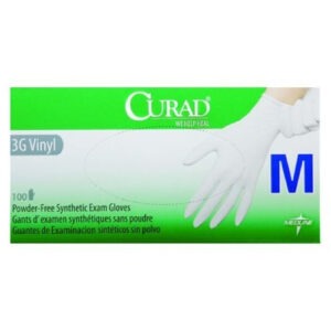 Medline Curad 3G Stretch Vinyl Exam Gloves Medium