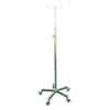 IV Stainless Steel Stand Adjustable Height With 2 Prongs