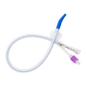 2-Way Foley Catheter Tiemann Tip 41cm with 10ml Balloon 22Fr Purple Sterile