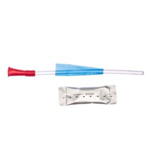 Hydrophilic Nelaton Female Catheter With Water Sachet 18cm Red 18FR Sterile