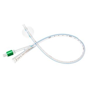 2-Way Foley Catheter Open Ended 14Fr 40cm with 10mL Balloon Green Sterile