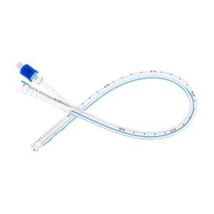 2-Way Foley Catheter Open Ended 40cm with 10mL Balloon 24fr Blue Sterile