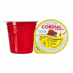 Precise Ready-To-Drink Raspberry Flavoured Cordial Level 3 Moderately Thick 185mL