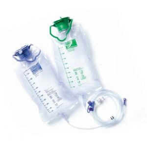 Kangaroo ePump 1000ml Feed & 1000ml Flush Bag Set with Inline Medication Port