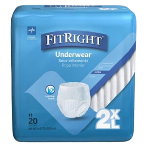 Medline FitRight Bariatric Disposable Underwear 2XL 173–203cm 834 ml