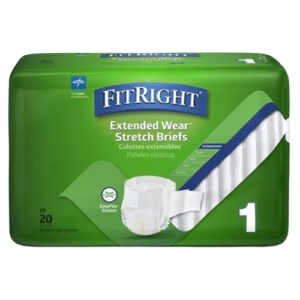 Medline FitRight Size 1 Stretch Extended Wear Brief 79-132cm 2660ml