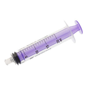 Medicina 20ml purple Single Use ENFit Syringe