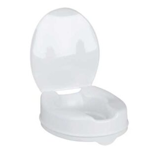 Homecraft Savanah Raised Toilet Seat with Lid 100mm