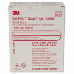 3M Soluprep Small Swab Untinted 2% CHG 70% IPA