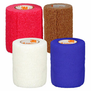 3M Coban Self-Adherent Wrap Tan 150mmx2m-4.5m Fully Stretched
