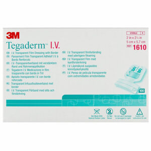 3M Tegaderm I.V. Transparent Film Dressing Paediatric Peripheral 5cmx5.7cm
