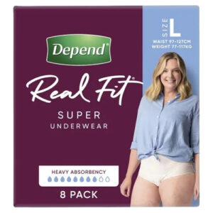 Depend Real Fit Women Underwear Super Large 97-127cm 1320ml