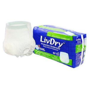 LivDry Pull Up Protective Underwear Medium Pants Hips 76-107cm