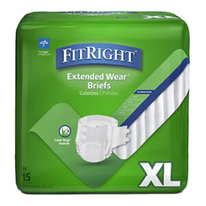 Medline Extended Wear Briefs Extra Large