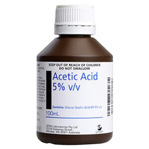 Acetic Acid Solution 5% Plastic Bottle 100mL