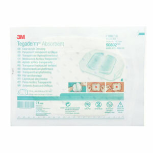 3M Tegaderm Absorbent Clear Acrylic Dressing Small Square 14.9cm x 15.2cm