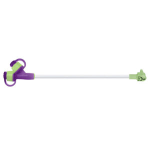 AMT MiniONE 12" Glow Green Right Angle Enteral Extension Feeding Set With Dual ENFit Y-Port