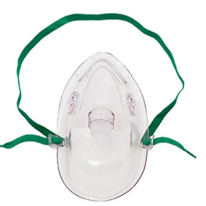 Oxygen Mask Adult Medium Concentration Elongated Shape Without Tubing