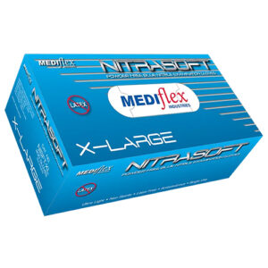 Nitrasoft Powder Free Nitrile X-Large Examination Gloves BOX/200