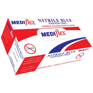 Nitrile Blue Powder-Free Gloves Medium