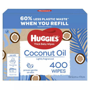 Huggies Thick Baby Wipes Coconut Oil Mega Pack