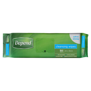 Depend Cleansing Wipes 20 x 30cm