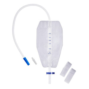 UNOQUIP HHC Non-Sterile Urine Leg Bag Soft Backing With T-Tap Outlet Non-Return Valve 500ml 50cm Tube Cut-To-Fit