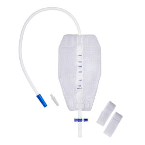 UNOQUIP HHC Sterile Urine Leg Bag With T-Tap Outlet Soft Backing Needle-Free Sample Port 500ml 30cm Tube