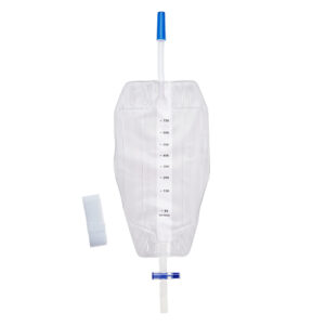 UNOQUIP HHC Non-Sterile Urine Leg Bag With T-Tap Outlet Soft Backing 750ml Short Tube