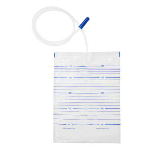 UNOQUIP Q1 Urine Drainage Bed Bag Tear-Open Non-sterile 2000ml 90cm Tube