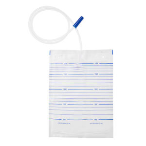 UNOQUIP Q2 Urine Drainage Bed Bag Non-Return Valve Tear-open Non-Sterile 2000ml 90cm Tube Single Packed
