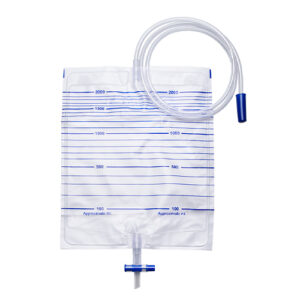 UNOQUIP Q3 Urine Drainage Bed Bag Non-Return Valve T-Tap Outlet Non-Steril 2000ml 110cm Tube