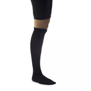 Ted Anti-Embolism Knee Length Stocking Black Large Long Closed Toe