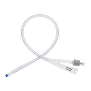 UNOQUIP 100% Silicone Foley Catheter With Nelaton Tip 2-Way 10ml Balloon CH12