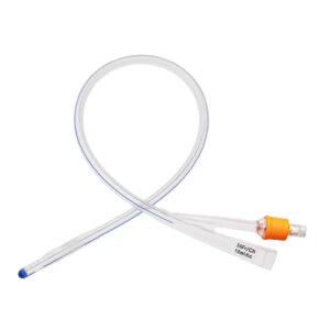 UNOQUIP 100% Silicone Foley Catheter With Nelaton Tip 2-Way 10ml Balloon CH16