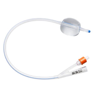 UNOQUIP 100% Silicone Foley Catheter With Nelaton Tip 2-Way 30ml Balloon CH16
