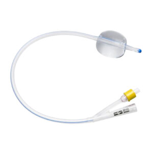 UNOQUIP 100% Silicone Foley Catheter With Nelaton Tip 2-Way 30ml Balloon CH20