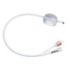 UNOQUIP 100% Silicone Foley Catheter With Nelaton Tip 2-Way 30ml Balloon CH26