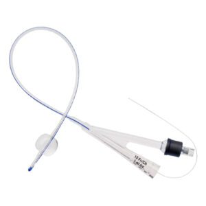UNOQUIP Pediatric 100% Silicone Foley Catheter With Preloaded Stylet 2-Way 5ml Balloon CH10 31cm