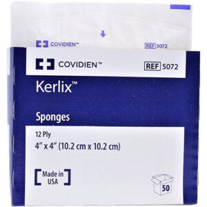 Kerlix 4 x 4 Inch Sponges 12 Ply, Sterile (10.2 x 10.2cm)